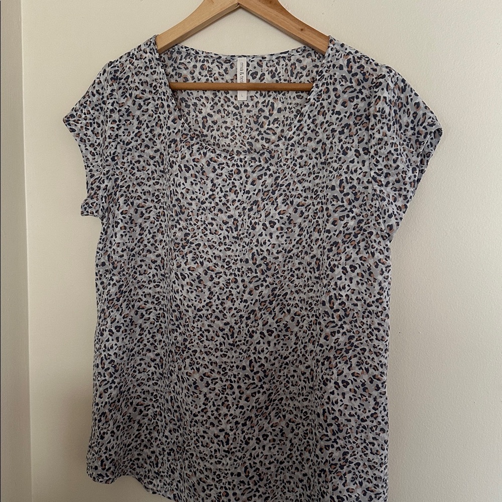 Leopard Print Women's Top